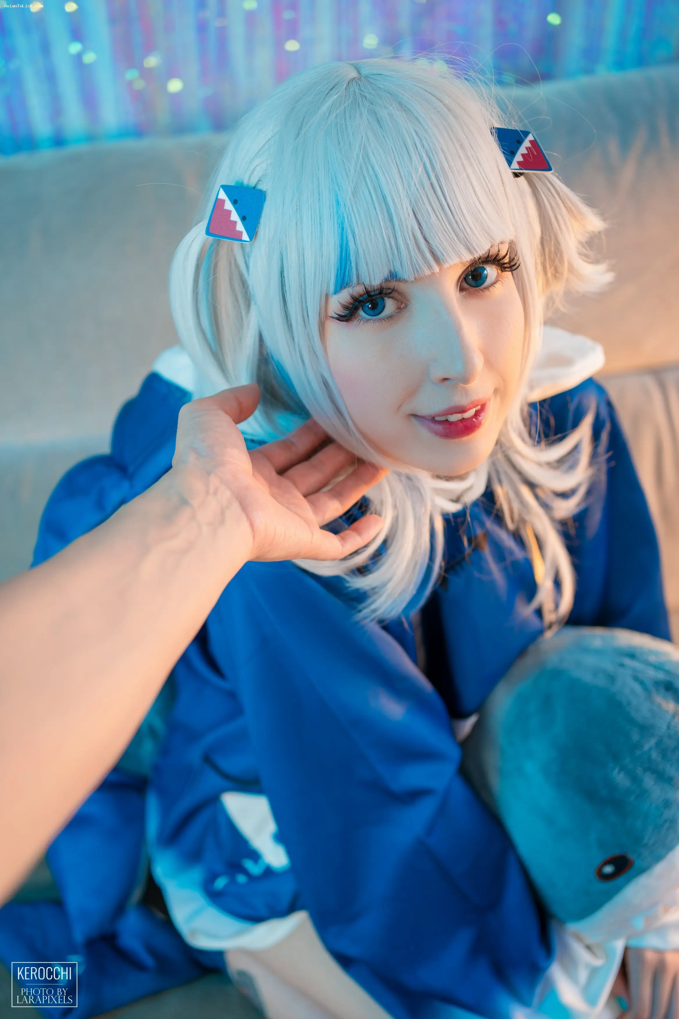 Kerocchi - Gawr Gura Nude Cos 噶嗚·古拉 裸体角色扮演 噶嗚·古拉裸体cosplay 16